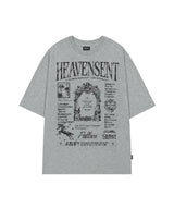 デコグラフィックオーバーフィットTシャツ - メランジグレー
