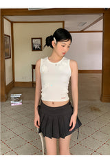 Special flower beaded sleeveless top