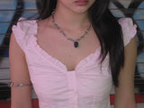 mystic wave jewels necklace [black]
