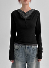 [MADE] Komodo Dot Hooded Long Sleeve T-shirt