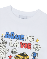 25FW WOMAN NY IMAGE CROP SHORT SLEEVE T-SHIRT WHITE