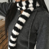 Ronky Two Way Cropped Hooded Knitwear Zip-Up