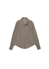 Side button shirts [Taupe]