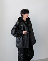 Pheno Washed Leather Parka