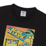 25SS シーサイドリゾートオパンチュウサギ半袖Tシャツ ブラック