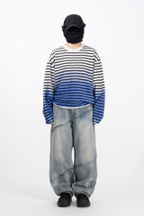 ペトリーグラデーションクロップ長袖Tシャツ