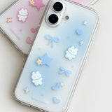 [Gel-hard] スターキャットスマホケース (Blue) (only case)