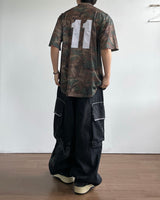 Terry Cargo Denim Pants