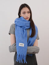Wool candy muffler (casi blue)