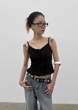 [MADE] Cocoru Frill Ribbon Sleeveless Top