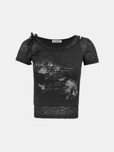 Melt Graphic Short-sleeved T-shirt