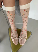 フラワーポップ ニーソックス