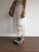 Terrine frill skirt (2color)