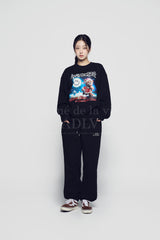 24FW RUNNING SANTA BEAR SWEARSHIRT BLACK