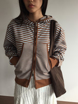 Melting Stripe Hooded Zip-Up (3color)
