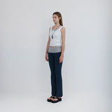 【MADE】 OONE ベーシックスリーブレストップ_ネイビー