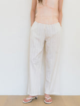 Lace Wide Pants - Cream