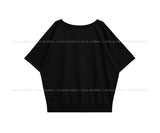 Witty Off-shoulder Short-sleeve Sweatshirt