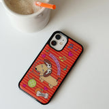 Music Puppy Orange Epoxy Phone Case