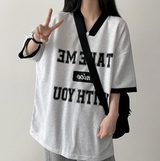 Take color matching line short sleeve
