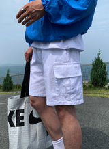 Liu Washing Cargo Banding Shorts