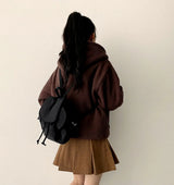 Kiro corduroy pleats mini skirt