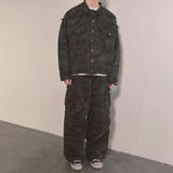 grunge camouflage cargo pants_charcoal