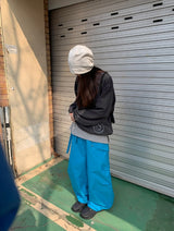 ゴディアカーブカラーポケットセットワイドパンツ