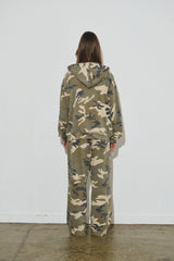 lg camo hood zip up (beige)