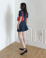 ポインテッドストラップフラットシューズ (LEATHER BLACK, SUEDE PINK, SUEDE BLACK 3COLORS!)