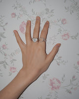 [925SILVER] ICING COOKIE HEART STUD RING