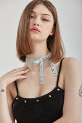VELVET STUD TOP