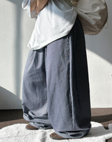 COOL STRIPE WIDE LONG PANTS 🪽🩵🥨🖤4COLOR