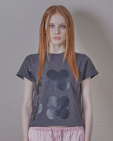 printing logo basic top / charcoal