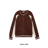 ブロージップカラーカーディガン(4color)