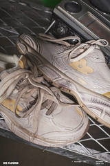 We Flower Vintage Distressed Height-Increasing, Dirty Shoes, Casual and Versatile, Dad Shoes.