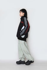 eyelet string nylon pants