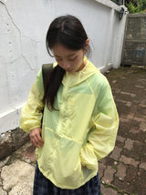 [unisex] バヒカラーフードウィンドブレーカージャンパー