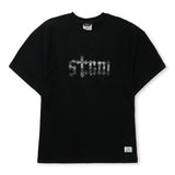 タイガーカモフラージュSTGMセミオーバーサイズTシャツブラック
