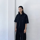 Textured Vertical Utility Shirt