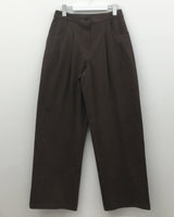 Pitty one-tuck cotton pants (3color)