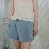 ペーパーニットスリーブレス beige