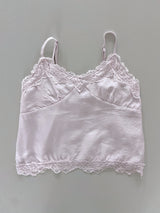 Ellie Flower Lace Satin Bustier Sleeveless Blouse 3 Colors