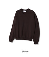 ルイン ショルダーライン Vネックニット