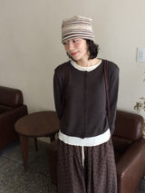 Freon Wool Round Cardigan