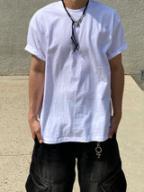 [MADE] Unisex Boxy Fit Layered short T-shirt