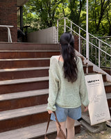 Goen ピンタックデニムショートパンツ