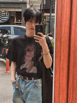 ルアテクスチャーボウィ半袖Tシャツ