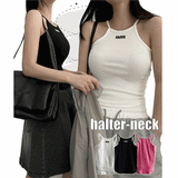 More Holter-Neck Sleeveless T-Shirt