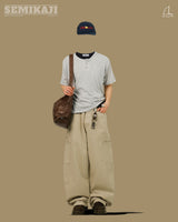 TT Layered Point Henry-neck Half T
